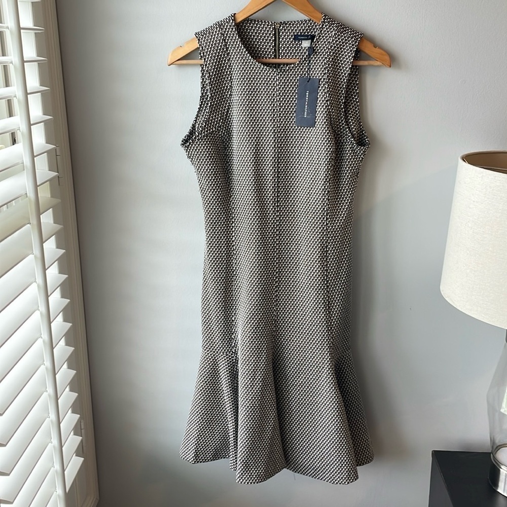 NWT Tommy Bahama Tweed Flounce Hem Sleeveless Dress - Picture 2 of 12